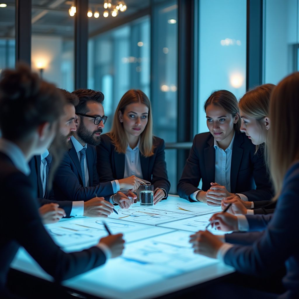 Reunión de estrategia de inversión